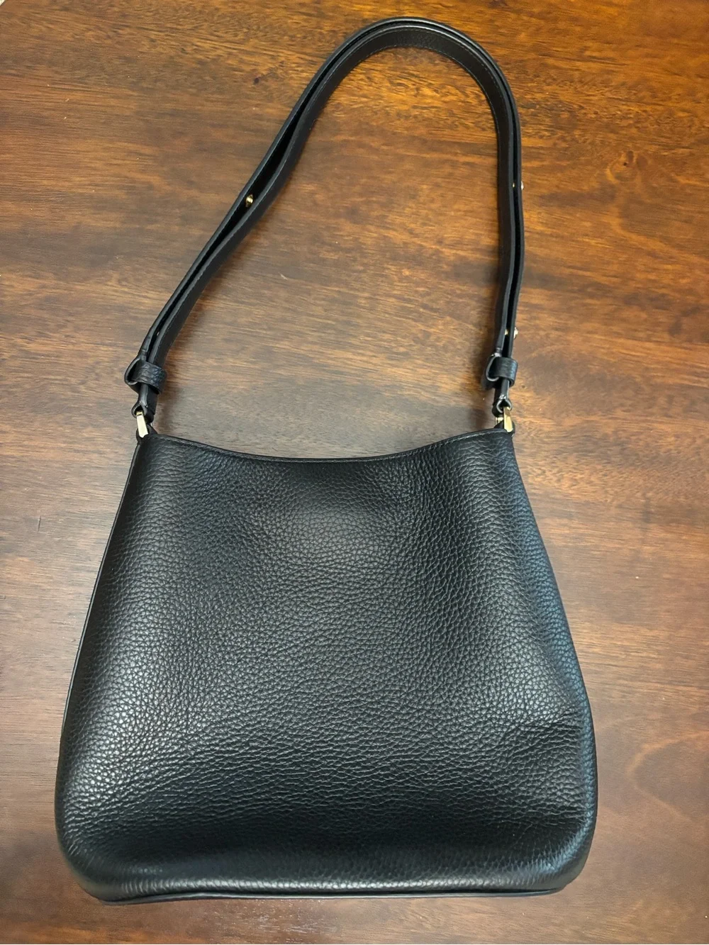 kate spade Black Pebbled Leather Shoulder Bag